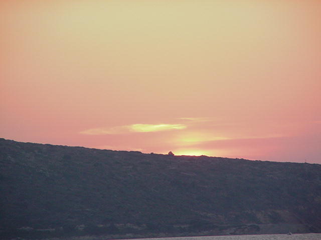 Sunset · Leros 2004 archive photograph 10